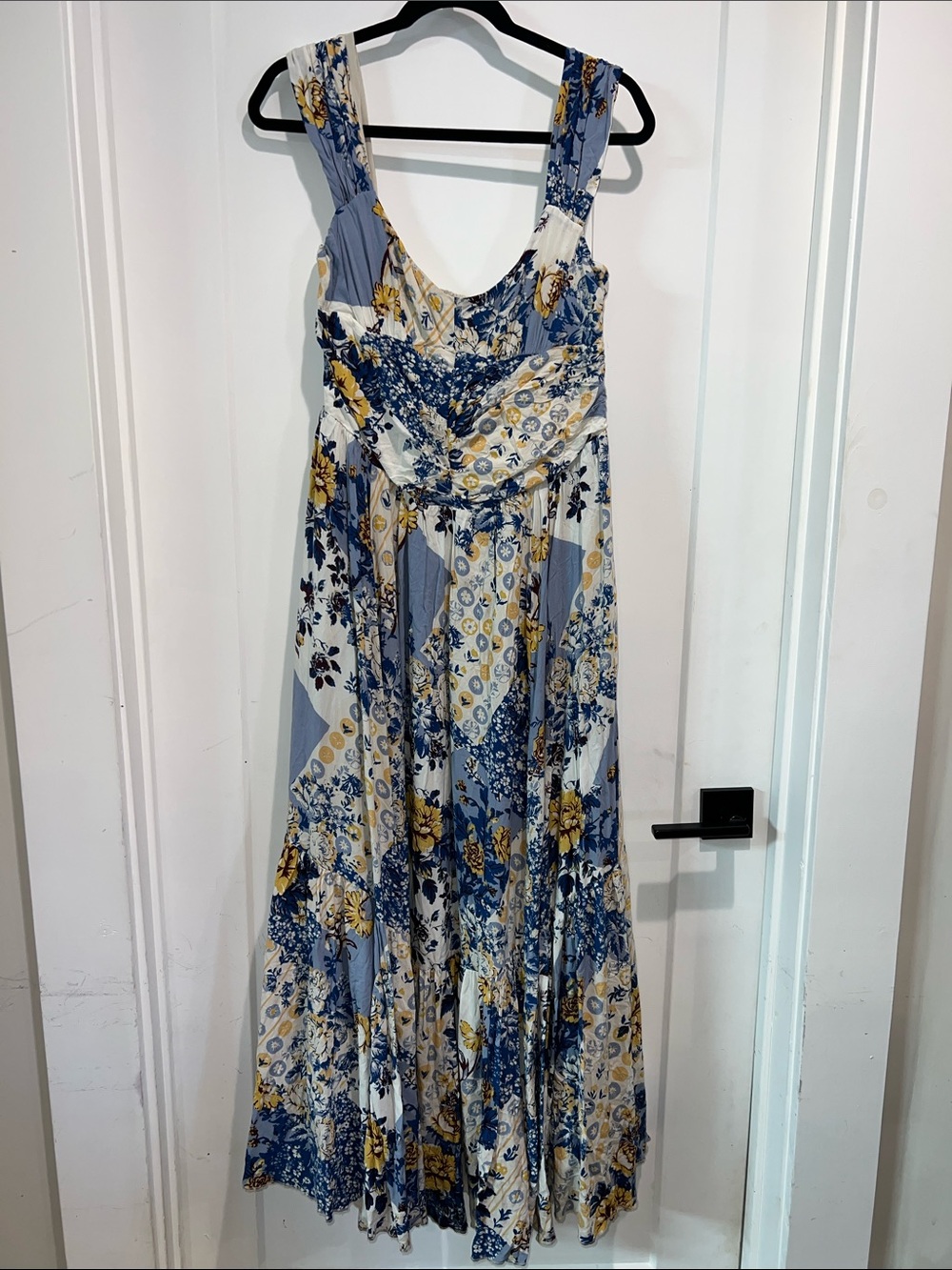 Free People Sasha Floral Mesh Floral Patchwork Maxi Dress Size XLarge DL2 - Picture 6 of 16
